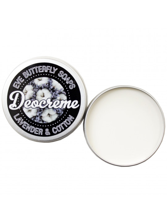 Deodorant Creme mit einer wunderbar frischen Duftkomposition aus Lavendel, Hölzern und floralen Note