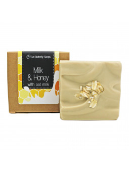 Milchseife mit Hafermilch, Kaolin & Honigduft (vegan)