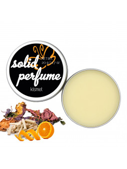 Festes Parfumwachs mit dem Duft nach Patchouli, Lemongrass und süßer Orange