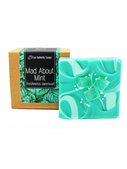 Naturseife mit frischem Duft nach Krauseminze, Pfefferminze und einem Hauch Eukalyptus