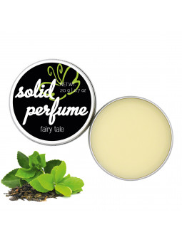 Festes Parfumwachs mit dem Duft nach grünem Tee & leichten Moschus- und Zitrusnoten