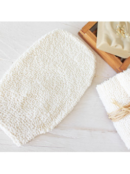 Peelinghandschuh aus Bambus-/Baumwollmix