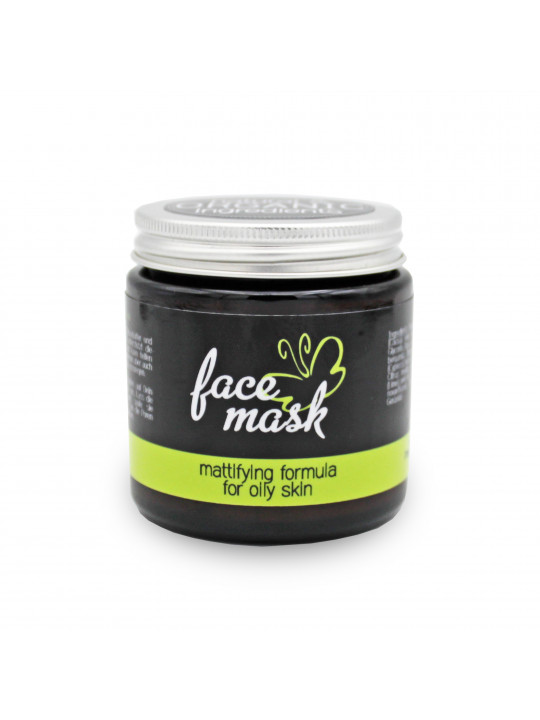 Gesichtsmaske mit Bergamot & grüner Tee-Extrakt | für Misch- und fettige Haut, mattierend, mit Kaolin, Aloe Vera