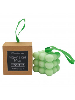 Massageseife mit dem Duft nach Eukalyptus und Minze